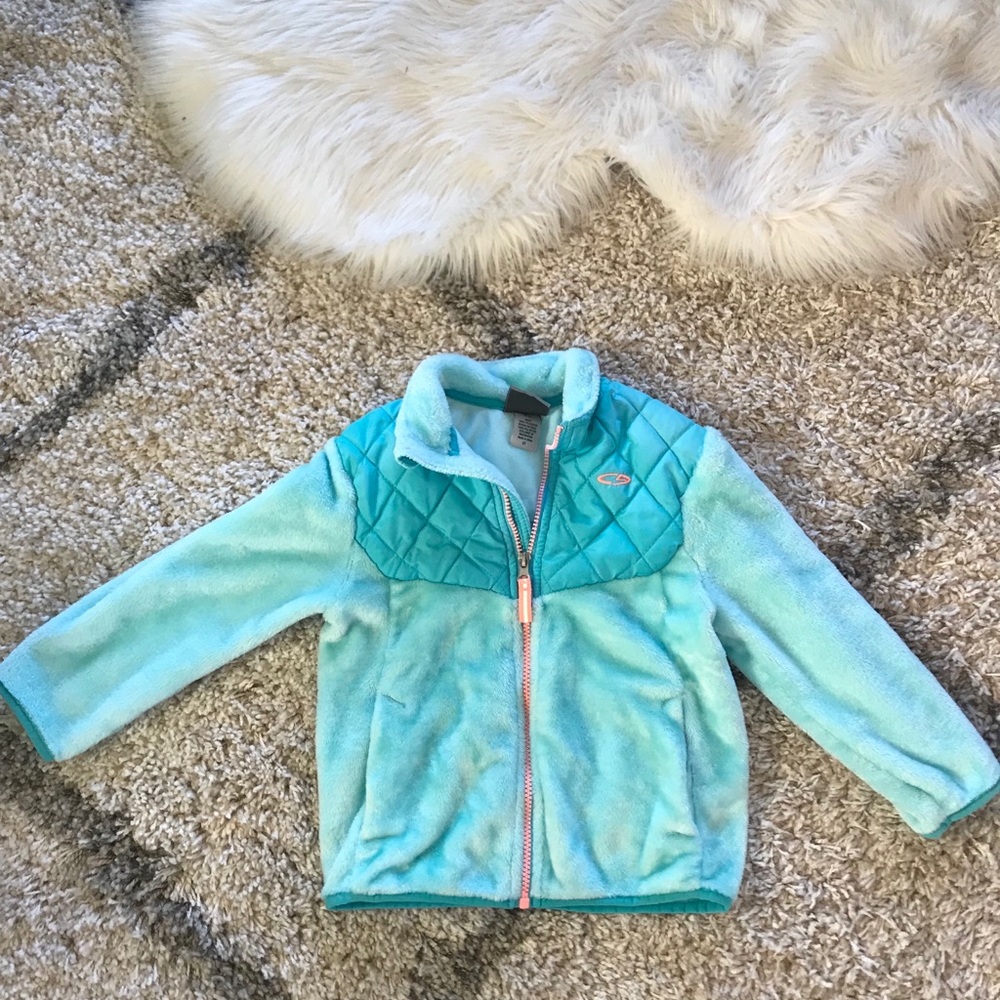 🌟 little girls beautiful blue zip up jacket